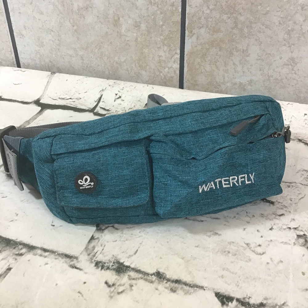 Waterfly Fanny Pack Unisex‎ Blue Water Resistant Waist Bag Nylon Adjustable